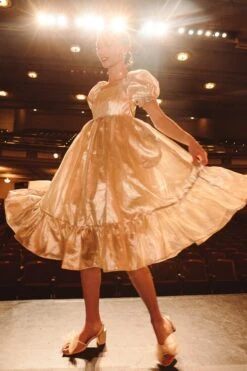 Coco Dress In Gold - FINAL SALE -Ivy City Co Dress cocogoldfix 3 813333