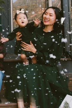 Baby Cosette Dress Set In Green - FINAL SALE -Ivy City Co Dress cosettegreen 8 245558