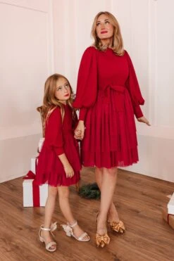 Short Cosette Dress In Red - FINAL SALE 17 Short Cosette Dress In Red - FINAL SALE -Ivy City Co Dress cosetteshortred 01 886340