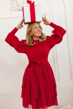 Short Cosette Dress In Red - FINAL SALE 18 Short Cosette Dress In Red - FINAL SALE -Ivy City Co Dress cosetteshortred 14 144783