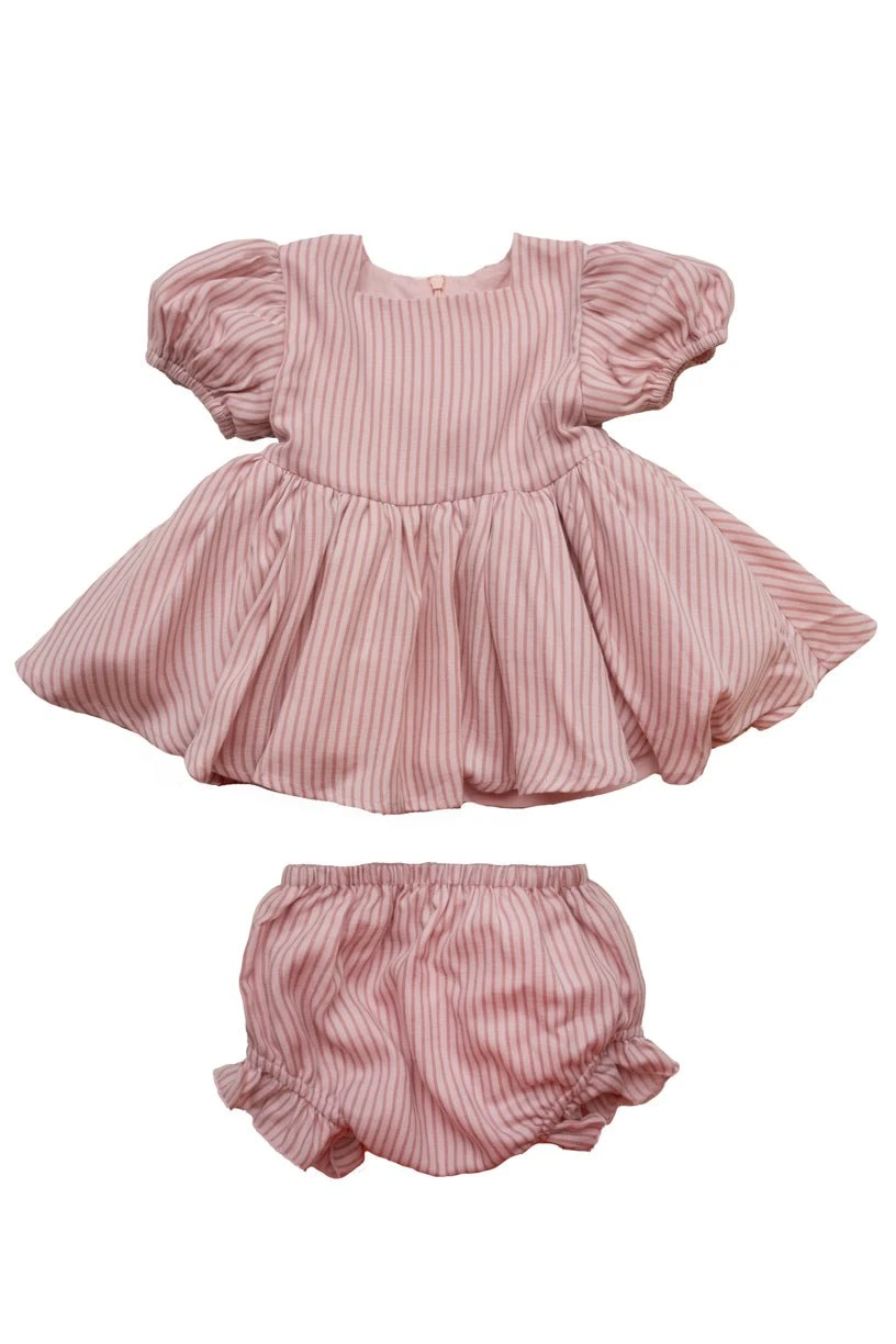 Baby Cupcake Dress Set In Pink Stripe 10 Baby Cupcake Dress Set In Pink Stripe - Image 10