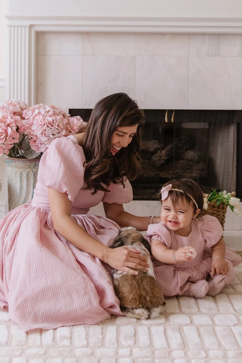 Baby Cupcake Dress Set In Pink Stripe 5 Baby Cupcake Dress Set In Pink Stripe - Image 5