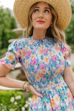 Delia Dress In Blue -Ivy City Co Dress delia blue 06