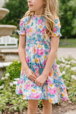 Mini Delia Dress In Blue -Ivy City Co Dress delia blue 15