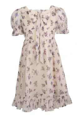 Mini Dolly Dress In Violet Rose -Ivy City Co Dress dolly violetRose mini front 173578