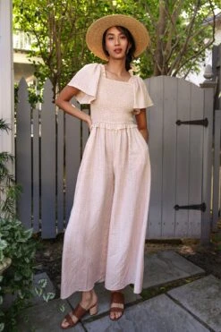 Indie Jumpsuit In Lavender Gingham -Ivy City Co Dress easter2 49