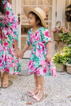 Mini Mi Amor Dress In Green -Ivy City Co Dress easter2 55 128176