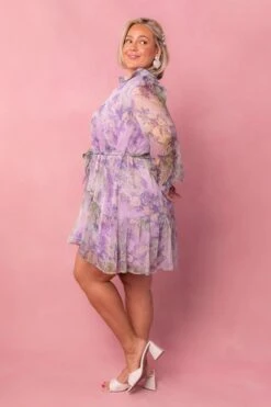 Eleanor Dress In Purple Floral - FINAL SALE -Ivy City Co Dress eleanor purple 3 675748