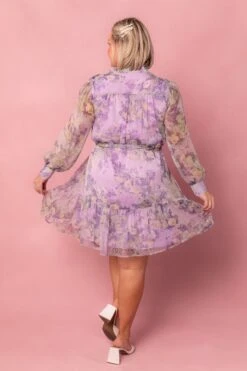 Eleanor Dress In Purple Floral - FINAL SALE -Ivy City Co Dress eleanor purple 4 890556