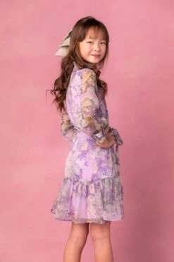 Mini Eleanor Dress In Purple Floral - FINAL SALE -Ivy City Co Dress eleanorpurple 14 998610