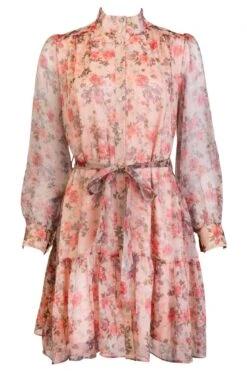 Eleanor Dress In Pink Floral - FINAL SALE 21 Eleanor Dress In Pink Floral - FINAL SALE -Ivy City Co Dress elenor front 368673