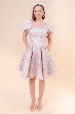 Ivanna Dress In Pastel Floral - FINAL SALE -Ivy City Co Dress fairytale studio S23 16 889047