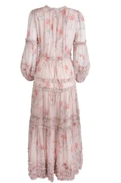 Geneva Dress In Mauve Floral -Ivy City Co Dress geneva mauve backcopy 790323