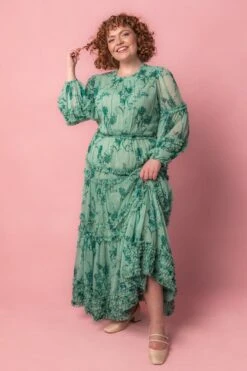 Geneva Dress In Bright Green -Ivy City Co Dress geneva new studio Easter 6 472926