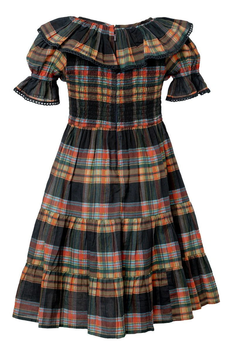 Mini Gracie Dress In Plaid - FINAL SALE 4 Mini Gracie Dress In Plaid - FINAL SALE - Image 4