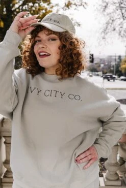 Ivy City Sweatshirt In Sage -Ivy City Co Dress hats 33 3e5fd553 cb86 4db2 a19f 34f8293488bc 380089