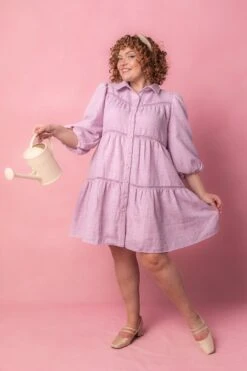 Jojo Dress In Purple Tweed -Ivy City Co Dress jojopurple studio easter24 1 651847