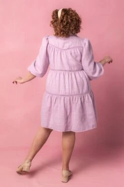 Jojo Dress In Purple Tweed -Ivy City Co Dress jojopurple studio easter24 4 828097