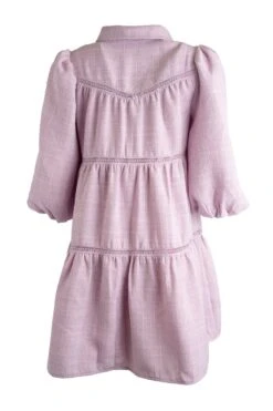 Jojo Dress In Purple Tweed -Ivy City Co Dress jojopurpleback 798051