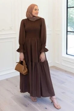 Leena Dress In Java - FINAL SALE -Ivy City Co Dress leena 03 461539