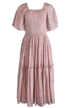 Lennon Dress In Dusty Pink -Ivy City Co Dress lennon dustypink front 2 649514