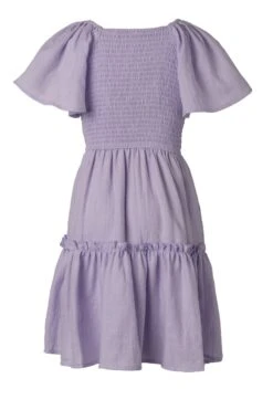 Mini Lennon Dress In Lavender -Ivy City Co Dress lennon purple mini back 557999