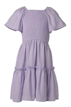 Mini Lennon Dress In Lavender -Ivy City Co Dress lennon purple mini front 475671