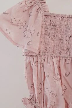 Baby Lennon Romper In Dusty Pink -Ivy City Co Dress lennonbaby 4 516553