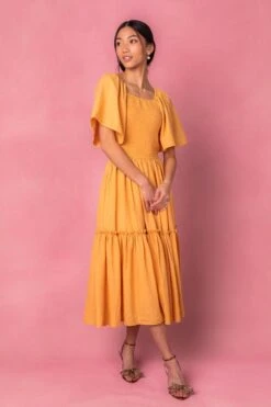 Lennon Dress In Mustard 15 Lennon Dress In Mustard -Ivy City Co Dress lennone studio 02 748984