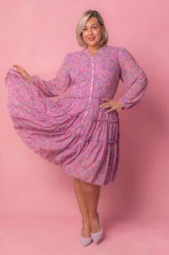 Lydia Dress In Pink Floral 12 Lydia Dress In Pink Floral -Ivy City Co Dress lydia Studio Easter24 1 518565