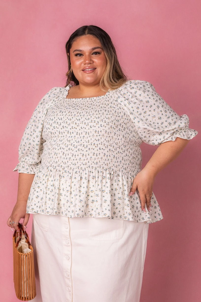 Madeline Top In Blue 6 Madeline Top In Blue - Image 6