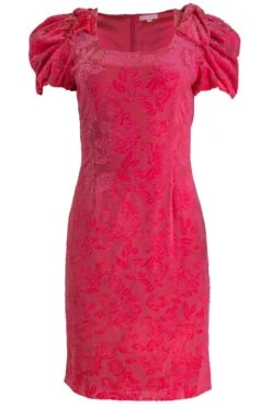 Nina Bow Dress In Pink Velvet 18 Nina Bow Dress In Pink Velvet -Ivy City Co Dress nina front 388108