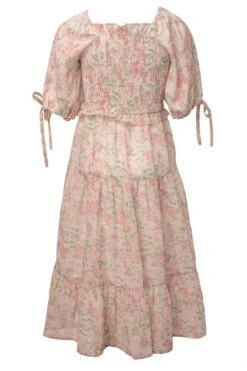 Mini Nora Dress In Spring Watercolor -Ivy City Co Dress nora watercolor mini back 887565