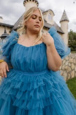 Pixie Dress In Blue - FINAL SALE -Ivy City Co Dress pixie blue plus 08 749052