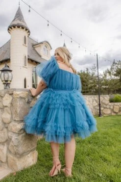 Pixie Dress In Blue - FINAL SALE -Ivy City Co Dress pixie blue plus 12 131255