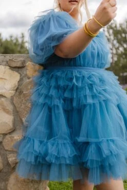 Pixie Dress In Blue - FINAL SALE -Ivy City Co Dress pixie blue plus 15 385531
