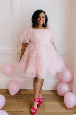 Pixie Dress In Blush -Ivy City Co Dress pixie blush 01 252110