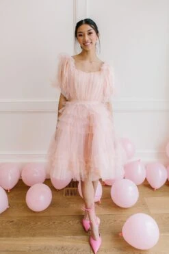 Pixie Dress In Blush -Ivy City Co Dress pixie blush 23 413606