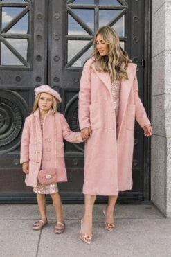 Polly Coat In Pink - FINAL SALE