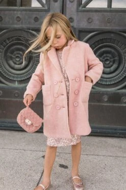 Mini Polly Coat In Pink - FINAL SALE 20 Mini Polly Coat In Pink - FINAL SALE -Ivy City Co Dress polly mini 5 255537