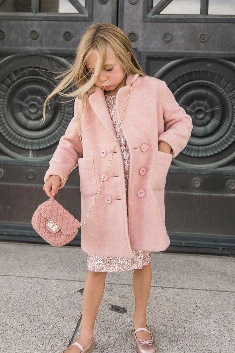 Mini Polly Coat In Pink - FINAL SALE 7 Mini Polly Coat In Pink - FINAL SALE - Image 7