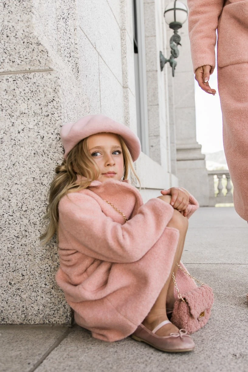 Mini Polly Coat In Pink - FINAL SALE 9 Mini Polly Coat In Pink - FINAL SALE - Image 9