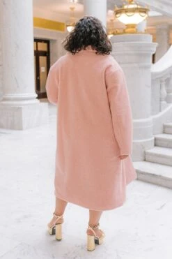 Polly Coat In Pink - FINAL SALE -Ivy City Co Dress polly pink plus 07 893153