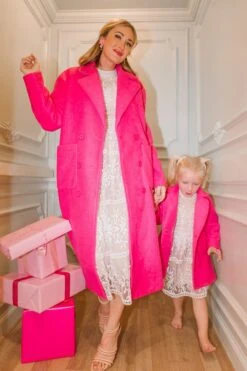 Polly Coat In Hot Pink 15 Polly Coat In Hot Pink -Ivy City Co Dress pollyhotpink TashHome H23 11 592150