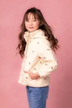 Mini Quilted Jacket In Delicate Zinnia -Ivy City Co Dress pufferzinnia 13 554469