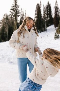 Mini Quilted Jacket In Delicate Zinnia -Ivy City Co Dress pufferzinnia 24 820958