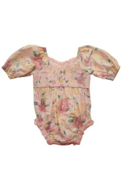Baby Roselyn Romper In Pastel Floral -Ivy City Co Dress roselyn baby back 683598