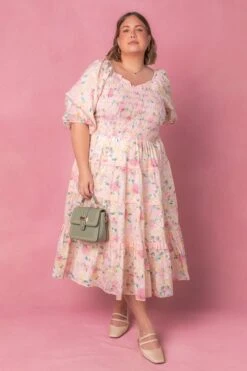 Roselyn Dress In Pastel Floral -Ivy City Co Dress roselyn studio easter24 5 373b6cea 2e1c 4362 9968 f6aa5986c75e 167416