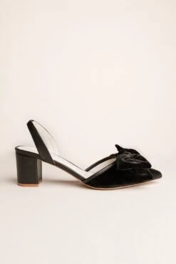 Eloise Black Bow Heel -Ivy City Co Dress shoe 1