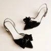 Eloise Black Bow Heel